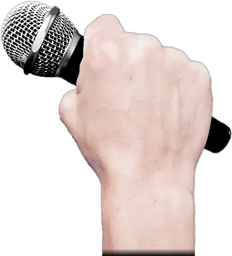 Drop The Mic Microphone Hand With Microphone Transparent Png Microphone Transparent