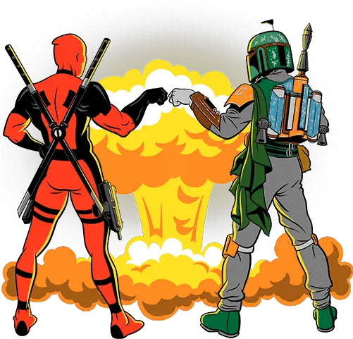 Limited Edition Cheap Daily T Shirts Boba Fett And Boba Fett And Deadpool Png Boba Fett Png