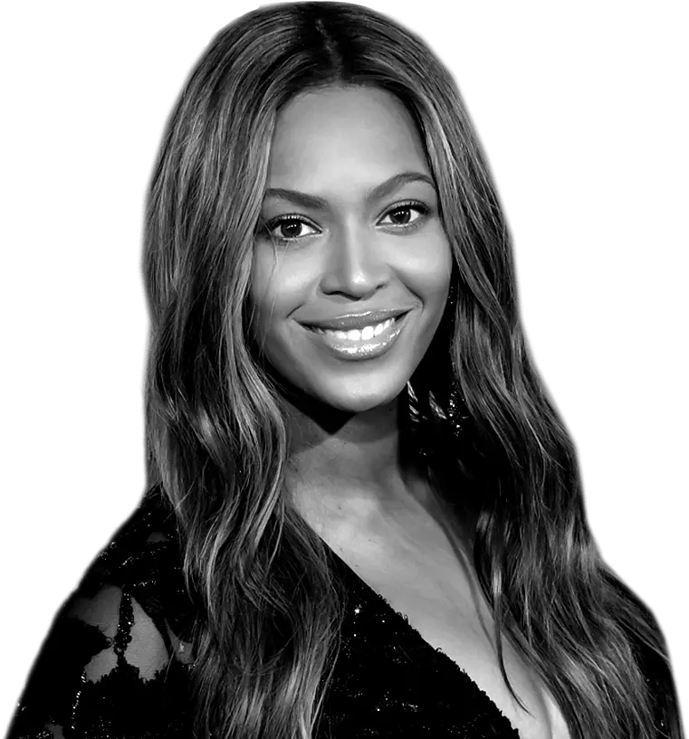 Download American Singer Beyonce Beyonce Portrait Black And White Png Beyonce Transparent Background