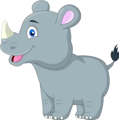 Rhinoceros Baby Rhinoceros Cartoon Png Rhino Transparent Background