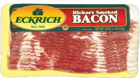 Eckrich Bacon Hickory Smoked Eckrich Bacon Png Bacon Transparent