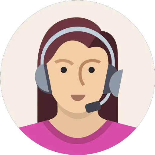 Headset Mic Support User Woman Icon Avatar Female Icon Png Women Face Png
