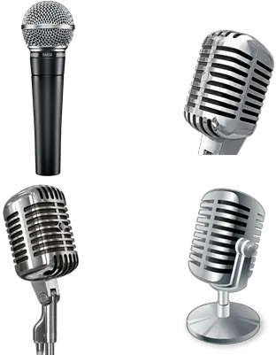 Microphones Transparent Png Images Stickpng Old Microphone Png Microfono Png