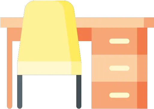Office Work Education Seat Study Studying Icon Furniture Style Png Table Work Icon