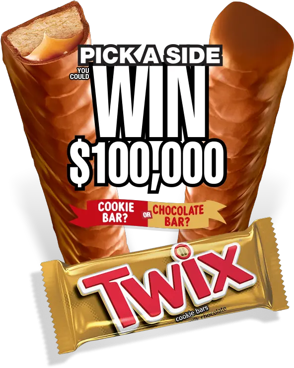 Twix Pick A Side Instant Win Game U2013 Enter Online Or Text Junk Food Png Twix Png