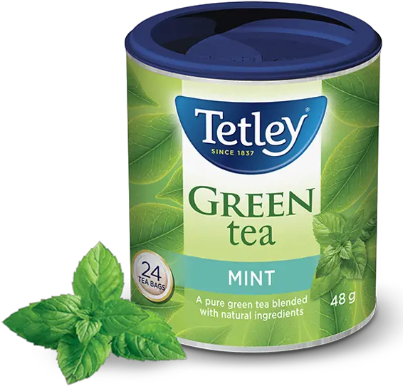 Tetley Mint Green Tea Tetley Mint Green Tea Png Mint Transparent