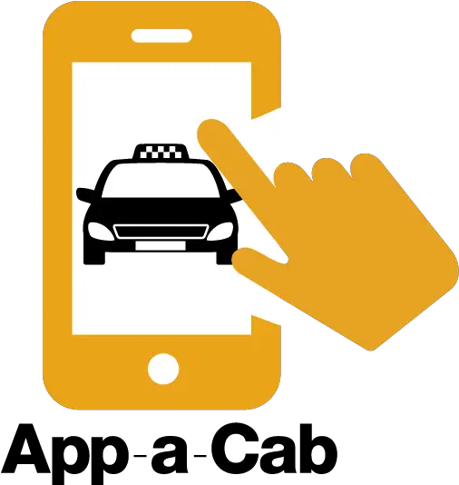 App A Cab Book A Ride Icon Full Size Png Download Seekpng Black And Yellow Taxi Logo Taxi Icon Png