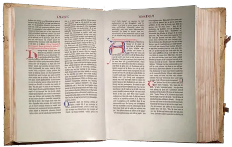 Reproduction Bibles Produces Medieval In English That 42 Line Bible Gutenberg Png Bible Transparent