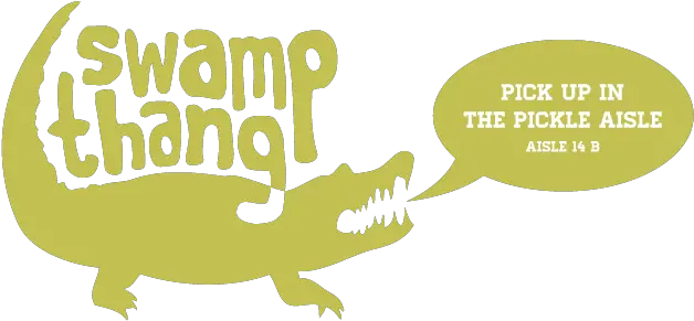 Swamp Thang Pickle Co Rsvp Png Gator Png