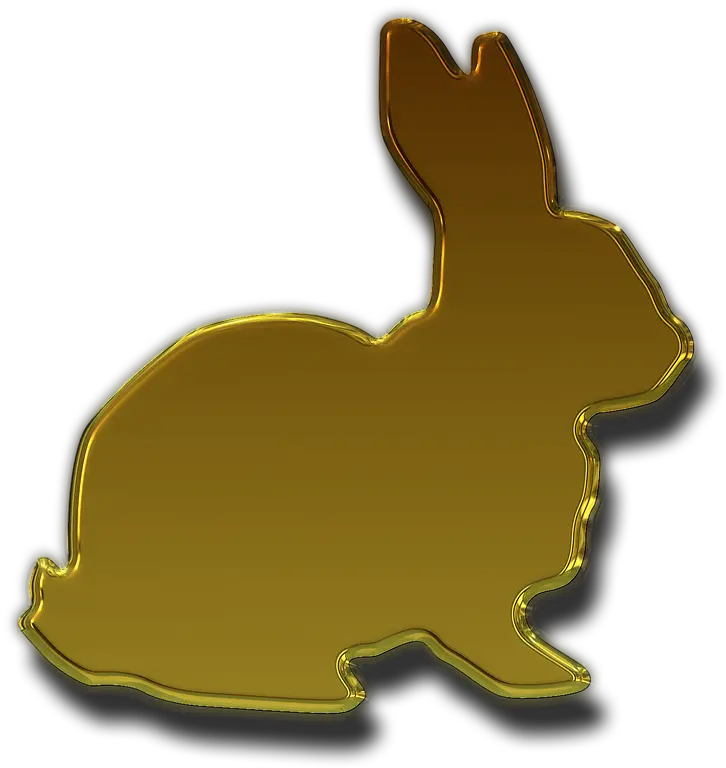 Hare Easter Bunny Gold Free Image On Pixabay Gold Rabbit Logo Png Easter Bunny Transparent Background