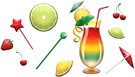 Fruit Cocktail Images Strawberry Png Lime Transparent Background