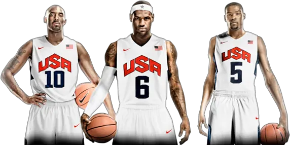 Download Kd Lebron And Kobe Png Image With No Background 2012 Usa Basketball Team Lebron Png