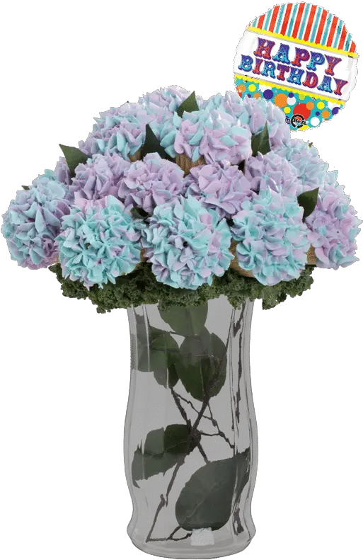 Baked Bouquet Cupcake Bouquetcity Lights With Birthday Balloon Bouquet Png City Lights Png