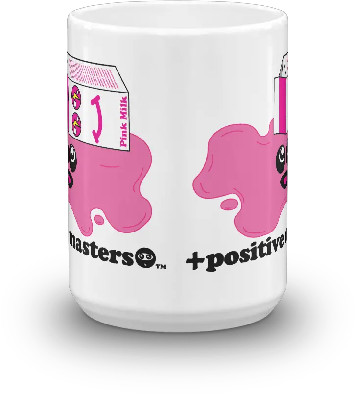 Spilled Pink Milk Logo Mugs U2013 Positive Masters Coffee Cup Png Milk Logo