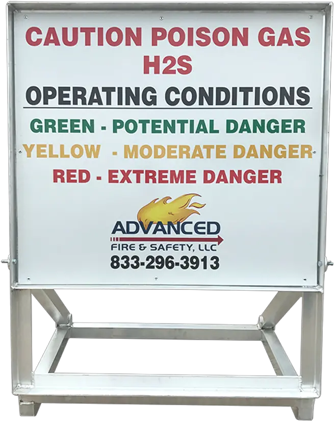 H2s Warning Sign U2014 Advanced Fire U0026 Safety Png Danger