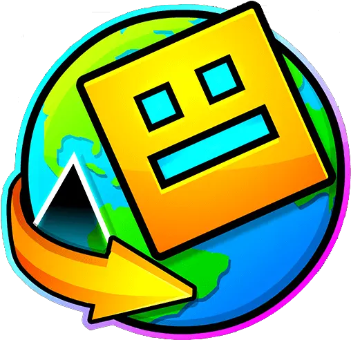 Download Geometry Dash World Happy Png Geometry Dash Icon Coloring Page