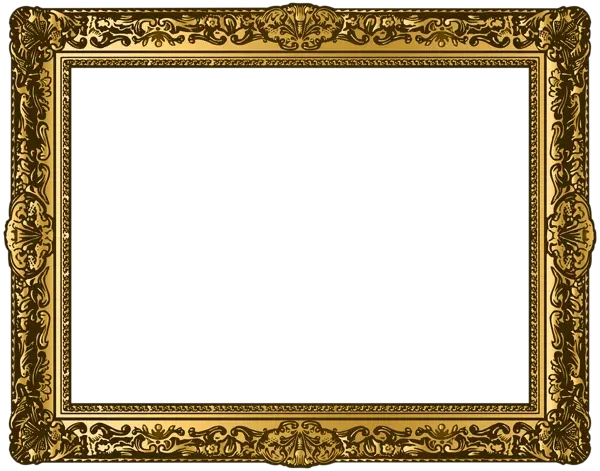 Frame Circulo Dourado Png