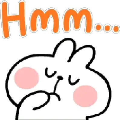 Poiled Rabbit A Word Emoji 2 Whatsapp Stickers Stickers Cloud Clip Art Png Peach Emoji Transparent