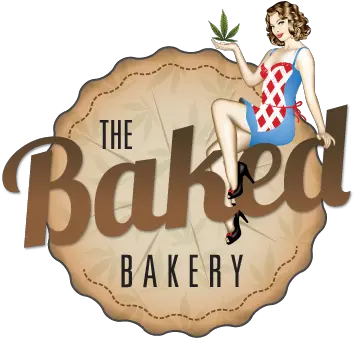 Baked Bakery Medical Cannabis Edibles San Diegobaked Pin Up Png Bakery Logos