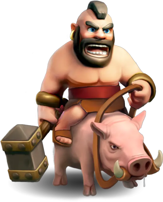 Download Clash Royale Hog Rider Png Transparent Png Clash Of Clans Hog Rider Clash Of Clans Png