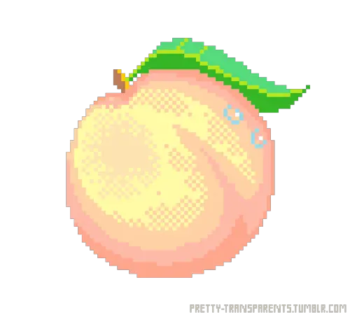 Download Peach Png Tumblr Vector Transparent Aesthetic Soft Pixel Art Peach Png