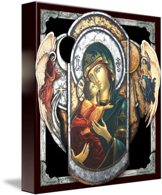 Mother Of God By Iosif Ioan Chezan Picture Frame Png Mother Of God Icon