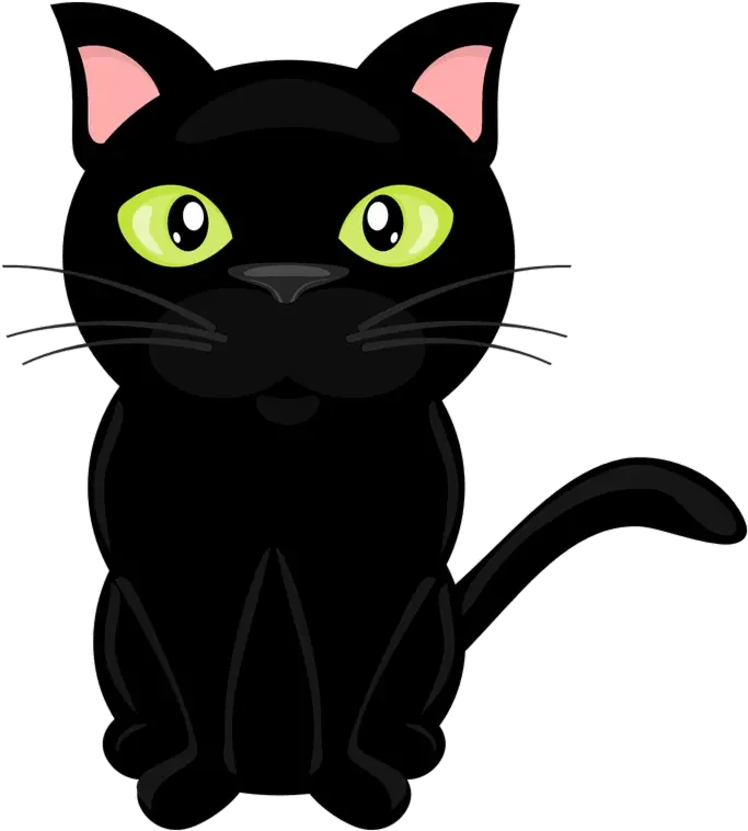 Black Cat Clip Art Freeuse Cats Vector Black Cat Clipart Png Cat Vector Png png
