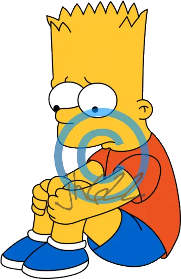 Download Sad Bart Png Clip Art Transparent Library Sad Sad Bart Simpson Png Sad Transparent