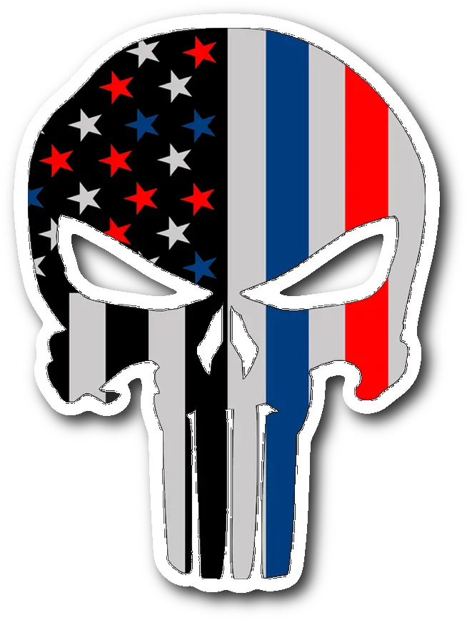 Download Thin Blue Line Png Image With Punisher Skull Blue Line Thin Blue Line Png