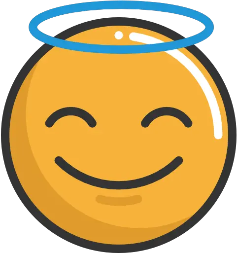 Angel Emoticons Emoji Feelings Smileys Icon Icon Angel Png Smile Icon Png