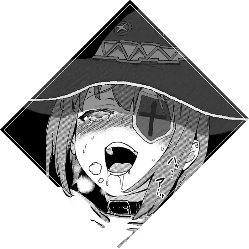 Ahegao Sticker Megumin Ahegao Png Ahegao Face Transparent