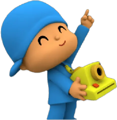 Pocoyo Camara Pocoyo Tirando Foto Figurinha Png Pocoyo Transparent