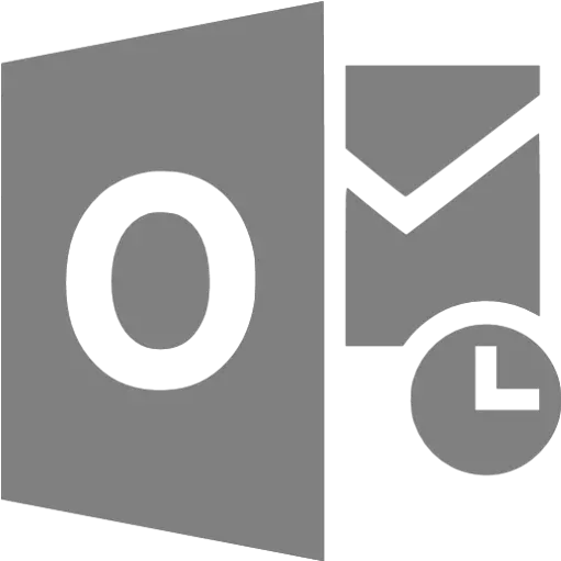 Gray Outlook Icon Microsoft Outlook Png Grey Icon