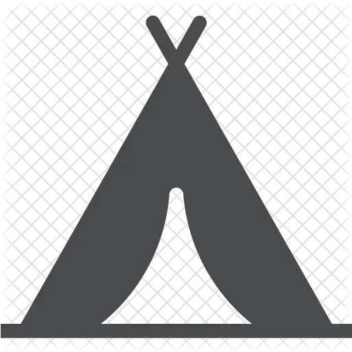 Teepee Tent Icon Of Glyph Style Campsite Symbol Png Teepee Png