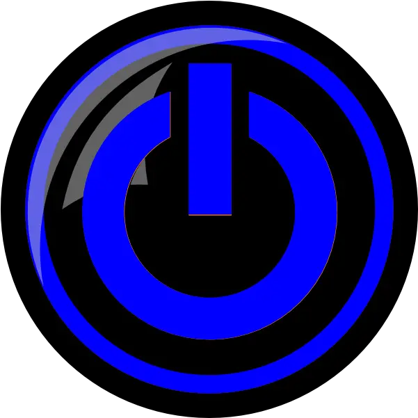 Blue Electricity Png Power Button Free Circle Electricity Png