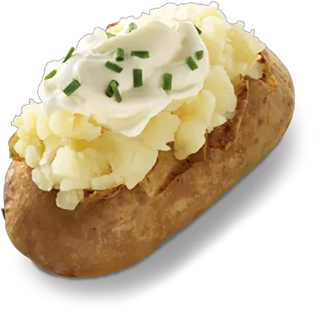 Download Hd Sour Cream Chive Baked Sour Cream And Chive Baked Potato Png Potato Transparent