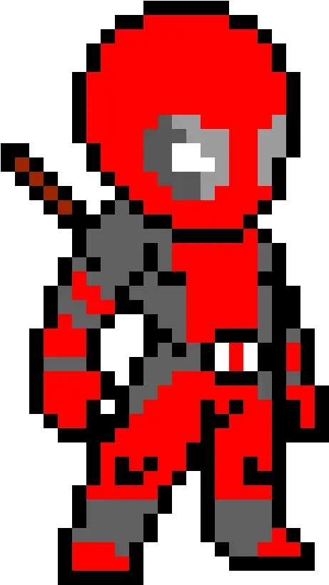 Pixel Art Gallery Deadpool Pixel Art Png Twitch Icon 32x32