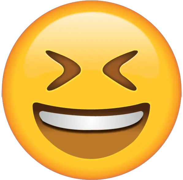 Smiling Face With Tightly Closed Eyes Emojis Smiling Png Laughing Face Png