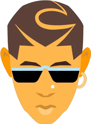 Bad Bunny Icon In Color Style Png Tumblr