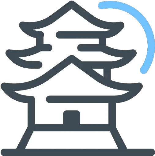 Himeji Castle Icon In Pastel Style Kyoto Icono Png Castle Icon Vector