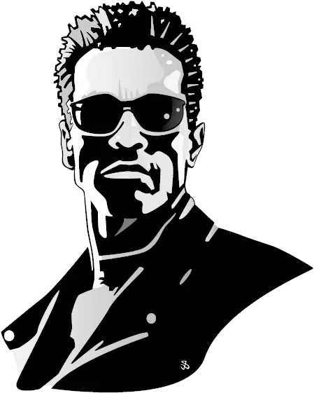 Hd Png Arnold Schwarzenegger Sticker Terminator Face Png