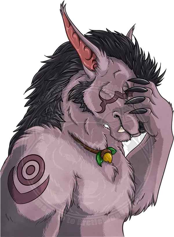 Facepalm U2014 Weasyl Werewolf Facepalm Png Face Palm Png