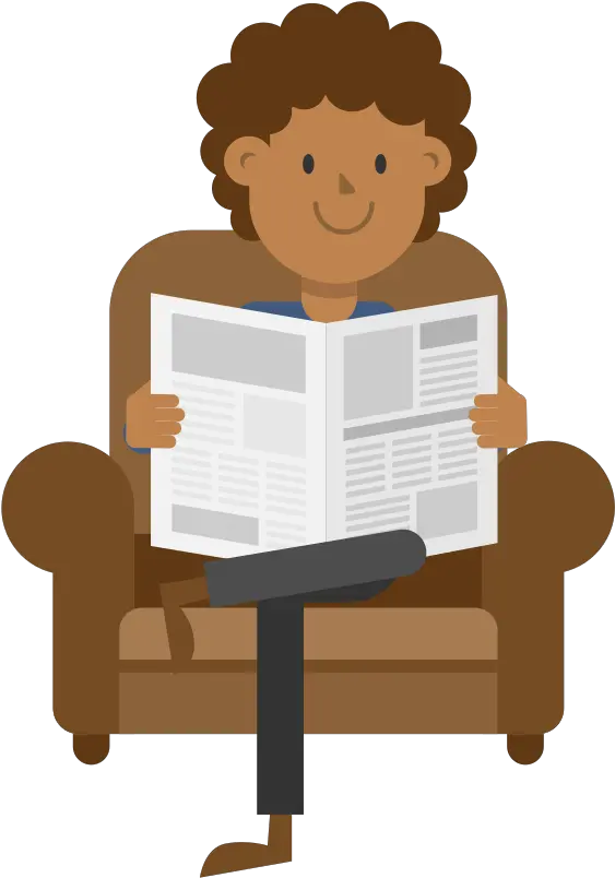 Png Newspaper Reading Vector Read Newspaper Png Open Png