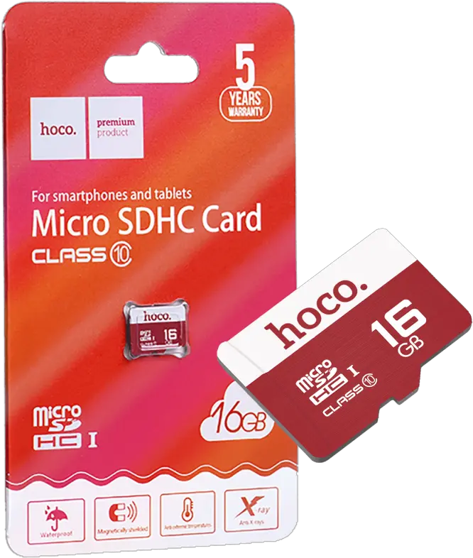 Hoco 16gb Class 10 Micro Sd Card Memory Card Png Sd Card Png