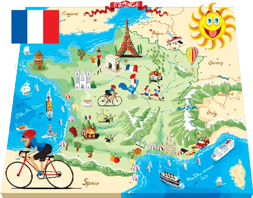 French Clipart France Map Cartoon Map Of France Full Animated Map Of France Png French Png