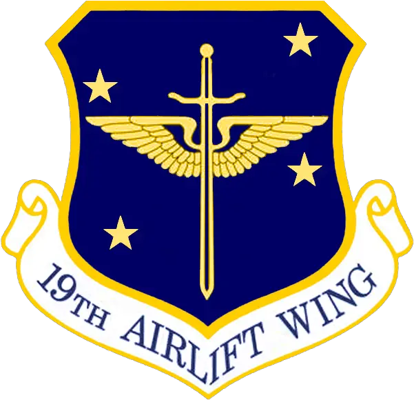 Fileusaf 19th Airlift Wingpng Wikimedia Commons Air Force Sustainment Center Wing Png