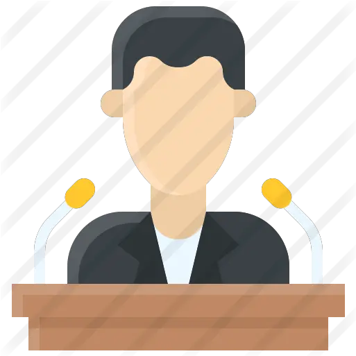 Speech Free People Icons Worker Png Public Speaking Icon