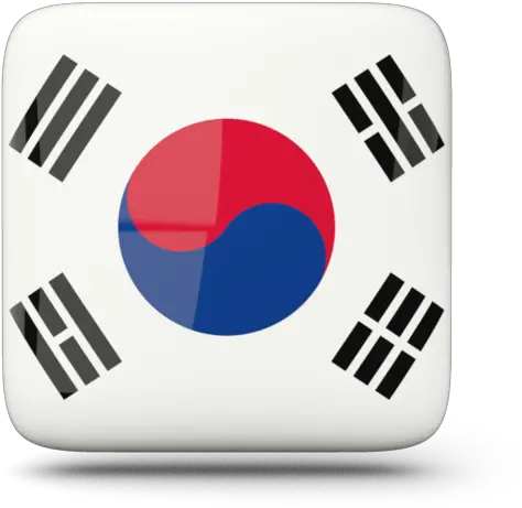 Icon South Korean Flag Square Png Korean Png