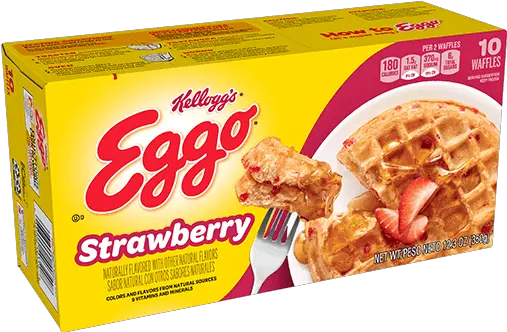 Kelloggs Eggo Strawberry Waffles Eggo Waffles Apple Cinnamon Png Waffle Transparent