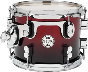 Drum Workshop Pdcm0810strb Pdp Concept Maple Red To Pdp Concept Maple Snare Red To Black Png Black Fade Png